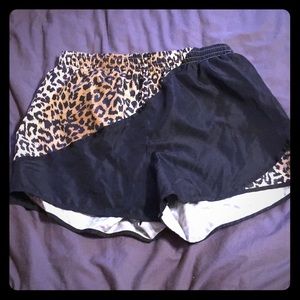 PINK Cheetah Print Running Shorts